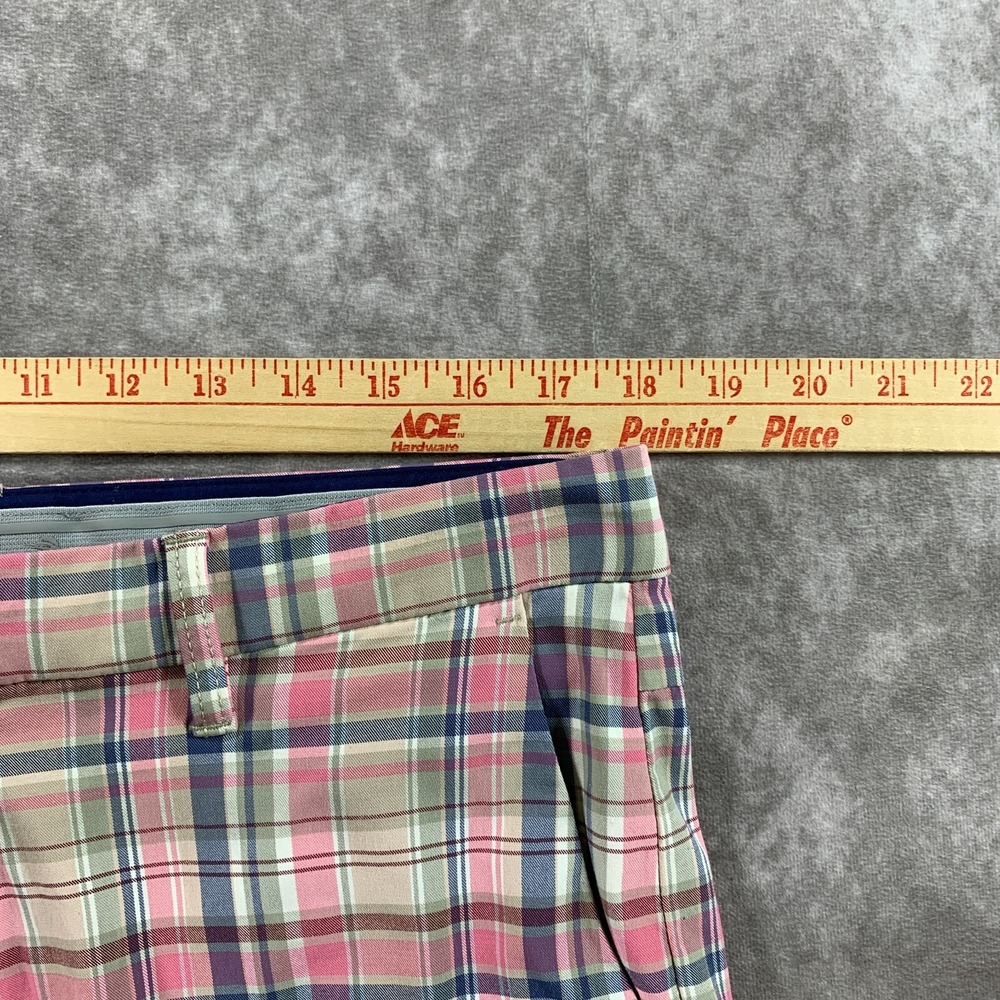 Tommy Bahama Seaside Driver Shorts Mens 36 Pink Plaid 10IN Preppy Resort Casual - Picture 5 of 10